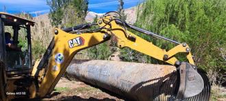 Municipio de Paihuano retira en tiempo r&eacute;cord tuber&iacute;as arrastradas tras ruptura de bypass entre Montegrande y Cochiguaz