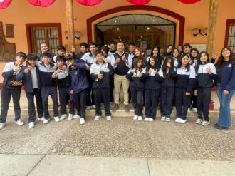 Alumnos del Colegio Serena visitaron el municipio de Paihuano y recorrieron la ruta de Gabriela Mistral